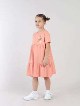 CRB wear / CSKG 64019-47-432 Платье для девочки,персиковый/Ex.Cherubino