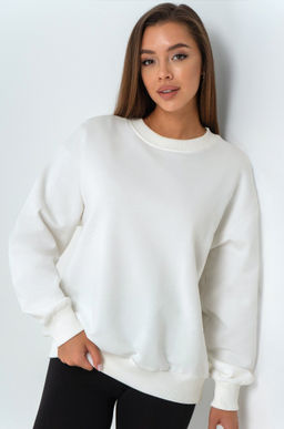 Женский свитшот оверсайз из футера трехнитки Happyfox - Happy fox фото 7