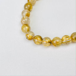 Браслет из Рутилового кварца с включением Титана 17,5 см - Радуга самоцветов фото 2