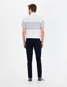 Lacivert Slim Fit Kanvas Pantolon - Pierre cardin фото 4