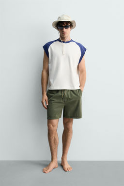 CAMISETA TANK COLOR BLOCK / Blanco