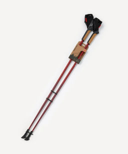 Палки для скандинавской ходьбы BERGER Travel Forest BTF25NP1-01, 106 см, цельные, красный фото 8