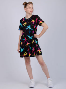 Платье "ПлД-55" чёрное, трикотаж (М)