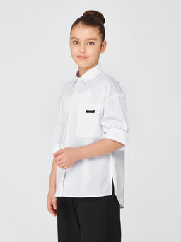 1295 Блузка для девочки длинный рукав