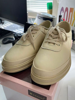 03-PDXL 95-3 BEIGE Полуботинки спортивные женские (натуральная кожа)