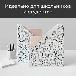 VAL CT-6VP Лотки для бумаг верт., 29.5*23.5*7 см, набор 6 шт., КОТИКИ, шт - Valiant фото 4