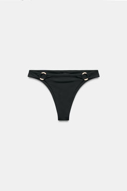 BRAGUITA BIKINI PIEZAS MET?LICAS / Negro - Zara фото 6