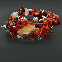 Браслет Пандора Спиралька Сердолик дарует роскошь и изобилие своему владельцу