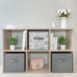 VAL VG-BOX-2SL Короба стеллажные, без крышки, 28*28*28 см, набор 3 шт., VINTAGE GREY, шт