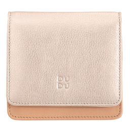 Итальянский кожаный кошелек DuDu серии Flores | золотистый