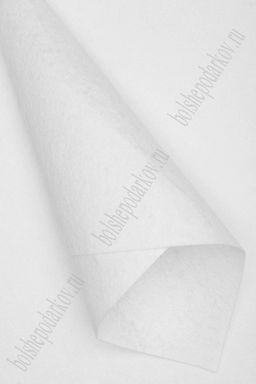 Фетр жесткий 1 мм (10 листов) SF-1943, белый №073