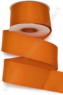 Лента репсовая 5 см*20 ярд "1 сорт" (SF-1350) оранжевый №24