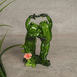 Фигурка Лягушка Влюбленные 14 см цветы / YX5126GZ /уп 24/А - Галеонтрейд фото 4