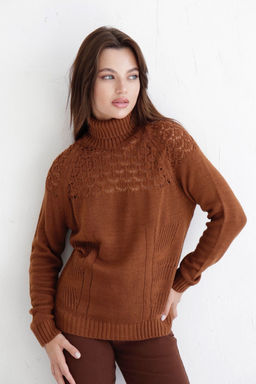 10073 Свитер с альпакой кофейный - Martichelli фото 31