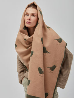 в СОСТАВЕ ШЕРСТЬ ! Большой,теплый двусторонний палантин