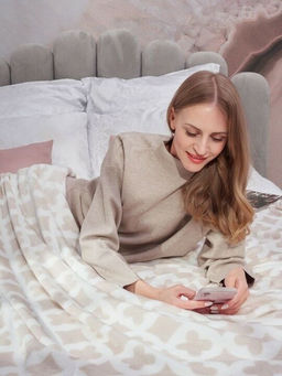 Покрывало-плед Монограмма фланель-микрофибра 200*220 см. - Лен поволжья фото 4