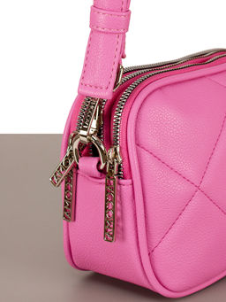 LACCOMA сумка Долли-ЛЦ802-светлая фуксия эко кожа хлопок фото 5