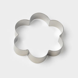 Формы для печенья Доляна «Ромашка», набор 5 шт., 7.8×7.8 см, металл, серебристые