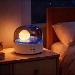 Светильник-колонка "Лунный свет" (с Bluetooth) в коробке