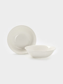 Набор тарелок 2 шт глубокая "White Label" 1500 мл, 22,5х22,5х7 см