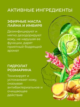 Дезодорант "Имбирь и лайм" SIBERINA