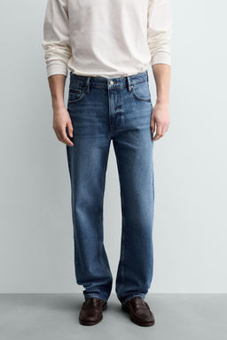 JEANS STRAIGHT FIT ALGOD?N - LYOCELL / Azul - Zara фото 6