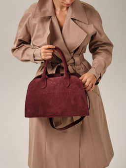 Замшевая сумка Deboro 31092 махагон