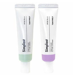 База под макияж корректирующая TONY MOLY Simplast Tone Up Base SPF38 РА+++ 02 Purple, 35ml