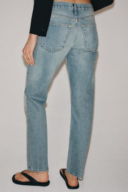 JEANS ZW COLLECTION SLIM TIRO BAJO / Azul claro - Zara фото 2