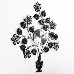 Часы настенные интерьерные «Маурен», серия: Ажур, бесшумные, плавный ход, 50×55 см, d=15 см, от батарейки 1хАА