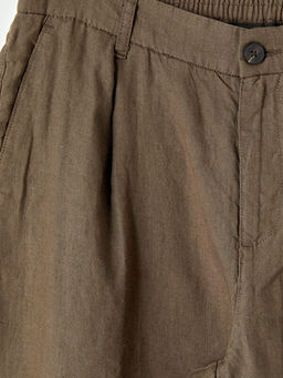 Regular Fit %100 Keten Erkek Pantolon
