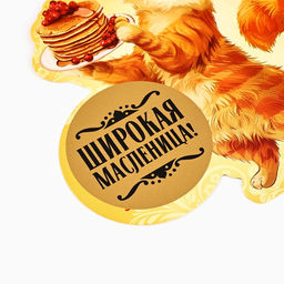 Цена за 2 шт. Подвеска картонная Кот со скретч-слоем, 13 х 13 см - Семейные традиции фото 3