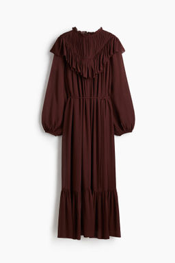 Vestido de gasa con volantes