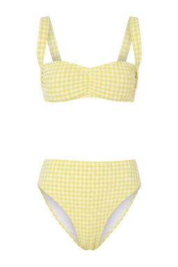TRENDYOLMILLA Potikare Desenli Bralette Dokulu Regular Pretty Bikini Tak?m? TBESS25BT00036  фото 20