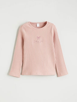 Bisiklet Yaka Fiyonk Nak??l? K?z ?ocuk Ti??rt