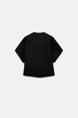 PLAIN KNIT SHORT SLEEVE CARDIGAN - Zara фото 3