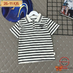 Футболка-поло в полоску