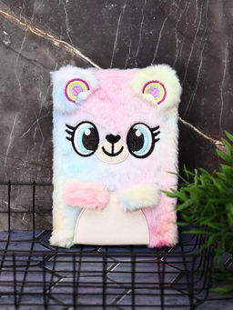 Блокнот плюшевый Happy mouse, rainbow, 21 х 15 см, плотность 80 гр.