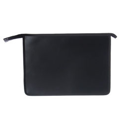 Папка для тетрадей А4, 40 х 245 х 340 мм, молния сверху, пластиковая, Calligrata, чёрная/оранжевая  фото 3