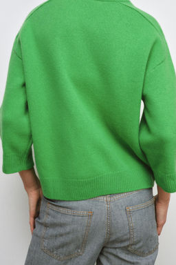100% WOOL HAMMER SLEEVE JUMPER - Zara фото 3