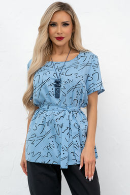 Блузка Элиза (голубой) Б11-253/6
