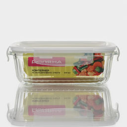 Контейнер для еды Доляна Basic, 640 мл, 1712.56.3 см, прямоугольный, жаропрочного стекло, прозрачный  фото 10
