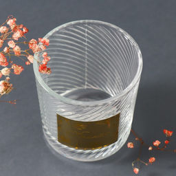 Банка для свечей стеклянная Обнимаю прозрачная 350 мл 8.5?8.5?10 см