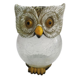 USL-S-813/GT160 OWL Садовый светильник на солнечной батарее Сова. 1 светодиод. Белый свет. 1*АА Ni-Mh аккумулятор в/к. IP44. TM Uniel - Volpe фото 2