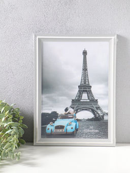 Фоторамка пластик формат А4 см "Остин" бело-серый 33,5х24,5х1,5 см