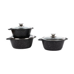 Набор кастрюль Гранит 2л, 3л, 4л с кр., нКас01аг