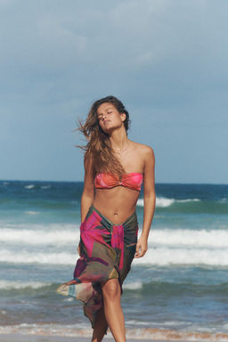 FLORAL PRINT WRAP SKIRT - Zara фото 2