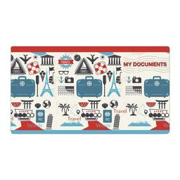 Папка для документов пластиковая арт. 53231/ 12 ПУТЕШЕСТВИЯ (полипропилен, 26х14 см, одно отделение