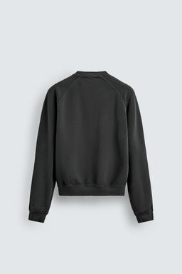 SUDADERA LAVADA CREWNECK AARON LEVINE X ZARA / Marino  фото 8