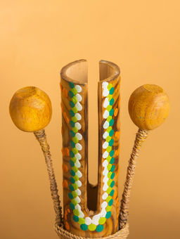 Сувенирный музыкальный инструмент Тек тек бамбук, 20х10х4 см - Simaland фото 4